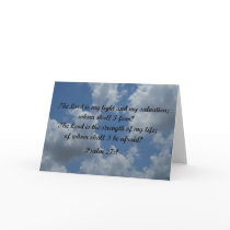 Psalm 27:1 greeting cards