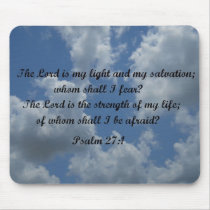 Psalm 27:1 mouse pads