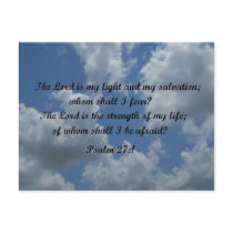Psalm 27:1 postcards