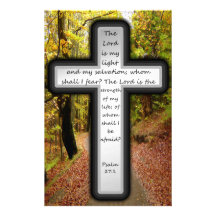 Psalm 27:1 stationery design