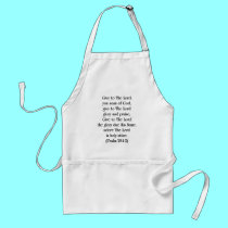 Psalm-29: 1-2 aprons by Artists4God Psalm-29: 1-2 aprons