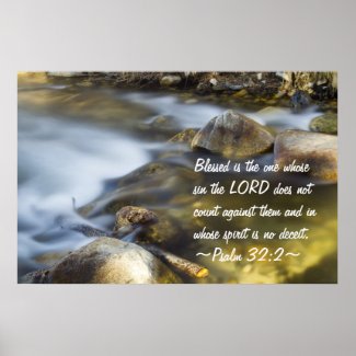 Psalm 32:2 Poster print