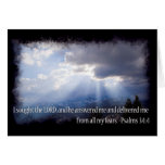 Psalm 34:4 dark background card
