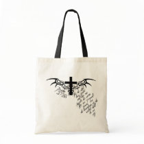 Psalm 37:28 Cross Christian purse tote bag by ajn43217 Psalm 37:28 Cross Christian purse tote bag