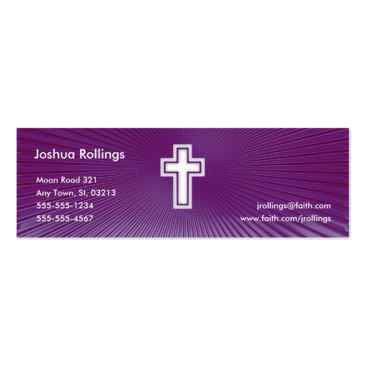 Psalm 37; 4-5 - Christian Business Card (front side)
