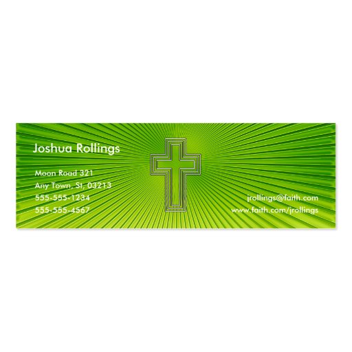 Psalm 37; 4-5 - Christian Business Card (front side)