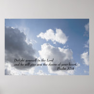 Psalm 37:4 poster