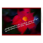 Psalm 37:4 Red Background Card