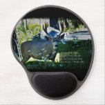 Psalm 42:1 and Deer Black Border Gel Mouse Pad