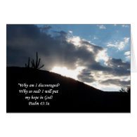 Psalm 43:5 Scripture Sunset Greeting Card (Blank)