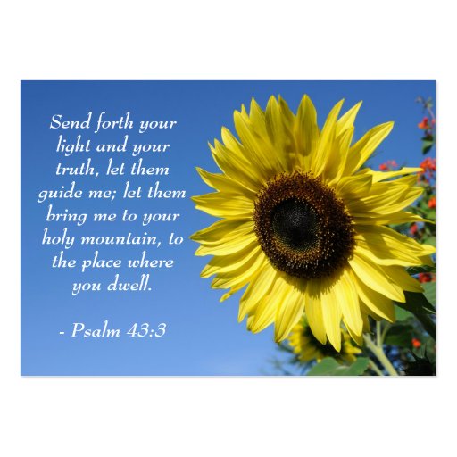 Psalm 43 - Inspirational Quotes - Wallet Card Business Card Templates (front side)