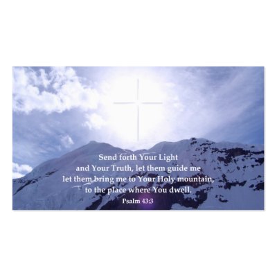 Psalm 43 Inspirational Wallet Cards Business Card Templates by RanchLady