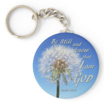 Psalm 46:10 - Be Still and Know Keychain