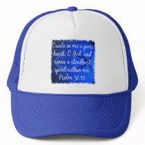 Psalm 51:10 mesh hats