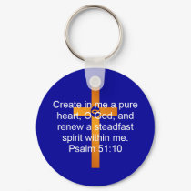 Psalm 51:10 keychains