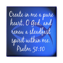 Psalm 51:10 magnet