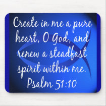 Psalm 51:10 mouse pads