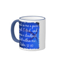 Psalm 51:10 coffee mugs