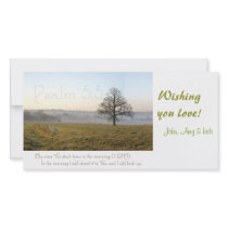 Psalm 5:3 Scripture photocard