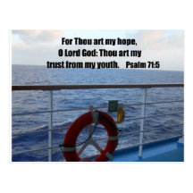 Psalm 71:5 post card