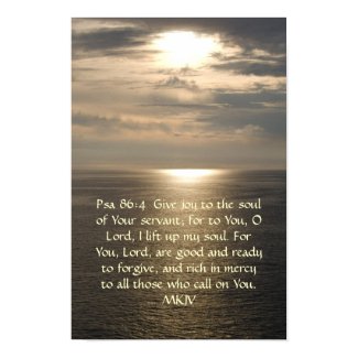 Psalm 86:4 print