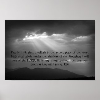 Psalm 91: 1,2 poster