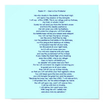 Psalm 91 - God Is Our Protector posters by DorkaReyes Psalm 91 - God Is Our Protector posters