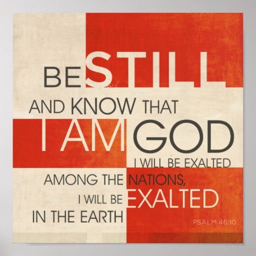 Psalm Scripture Collage Print