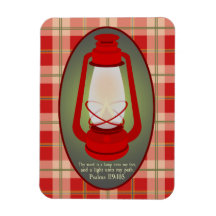 Psalms 119:105 Bible Verse Premium Magnet