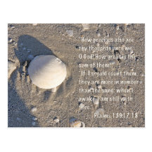 Psalms 139: 17-18, Shell Version Post Cards