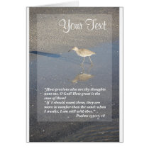Psalms 139: 17-18, Vertical Card