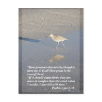 Psalms 139: 17-18, Vertical Post Card