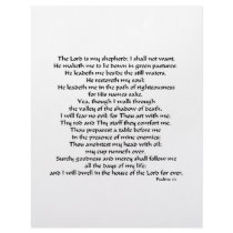 Psalms 23 letterhead template