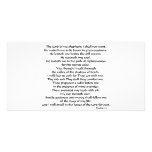 Psalms 23 personalized photo card