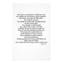 Psalms 23 stationery