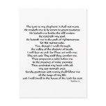 Psalms 23 post cards