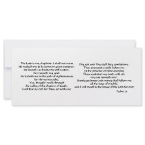 Psalms 23 rack card