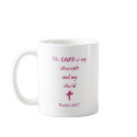 Psalms 28: The Lord is My Strength and Shield mugs