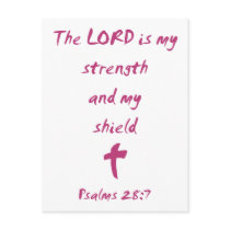 Psalms 28: The Lord is My Strength and Shield postcards by Parable Psalms 28: The Lord is My Strength and Shield postcards
