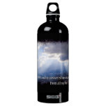 Psalms 34:4 on dark SIGG traveler 1.0L water bottle