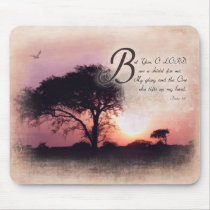 Psalms 3:3 / Bible Verse Encouragement mousepads