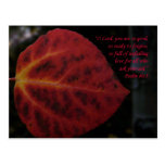 Psalms 86:3 Scripture Leaf Encouragement Postcard