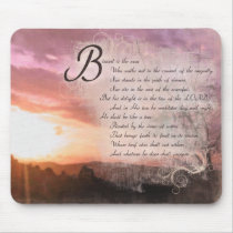 Psalms & Sunsets Bible Verse Encouragements mousepads