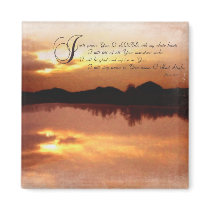 Psalms & Sunsets, Bible Verse Inspirationals magnets