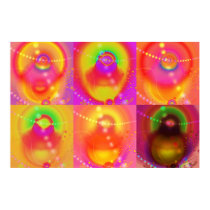 Psikey UFO Core Collage 3 posters