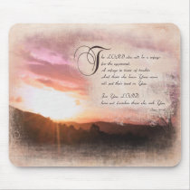 Pslams & Beautiful Sunsets / Psalms 9:9-10 mousepads