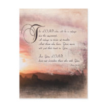 Pslams & Beautiful Sunsets / Psalms 9:9-10 postcards