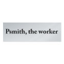 Psmith, the Worker Profile Card business cards by slagathor Psmith, the Worker Profile Card business cards