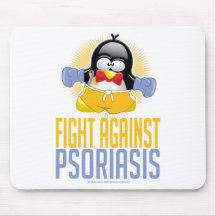 Psoriasis Boxing Penguin Mouse Pads