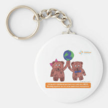 "Psoriasis can be a bear" Key Chain